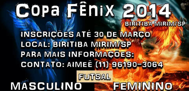Inscrições abertas para a Copa Fênix 2014