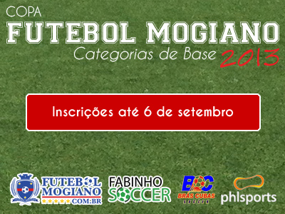 Copa Futebol Mogiano encerra as inscrições no dia 6 de setembro