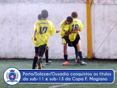 Porto-Solazer-Ousadia conquista 2 títulos na Copa Futebol Mogiano