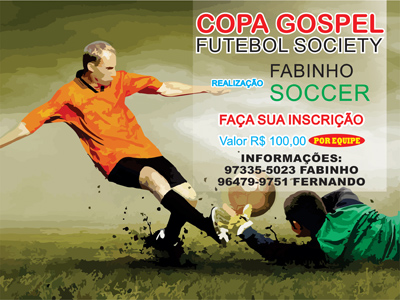 Aberta as inscrições para a Copa Gospel de Futebol Society