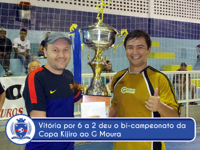 G Moura é bicampeão da Copa Kijiro de Futsal