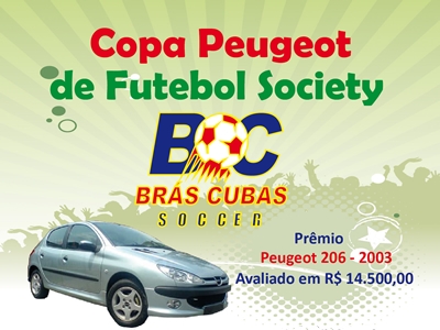 Inscrições abertas para a Copa Peugeot no BC Soccer