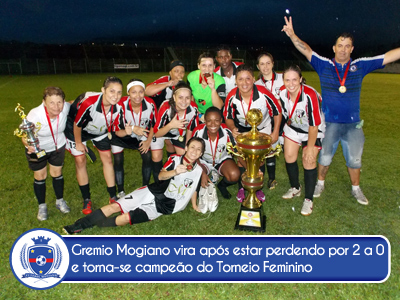 Gremio Mogiano vira e conquista o Torneio Feminino 2012