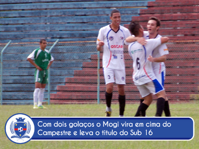 Mogi Esporte Clube vira o jogo e sagra-se campeão pelo Sub 16