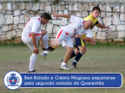 Bem Bolado empata com o Grêmio Mogiano na estreia no Quarentão