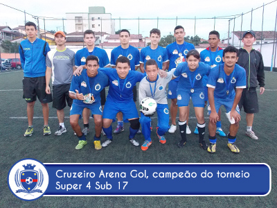 Cruzeiro Arena Gol vence torneio Super 4 Sub 17