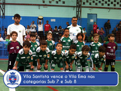 Vila Santista vence nas categorias Sub 7 e Sub 8